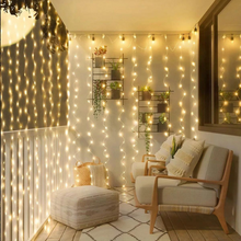 Carregar imagem no visualizador da galeria, Cortina de Led Decoração com Controle Natal