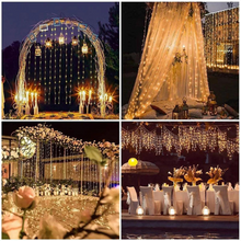 Carregar imagem no visualizador da galeria, Cortina de Led Decoração com Controle Natal