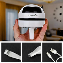 Carregar imagem no visualizador da galeria, Mini Aspirador Mesa Papa Migalhas Com Coletor Recarregável