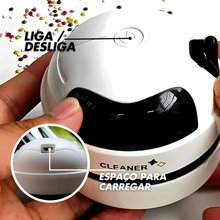 Carregar imagem no visualizador da galeria, Mini Aspirador Mesa Papa Migalhas Com Coletor Recarregável