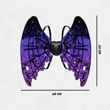 Carregar imagem no visualizador da galeria, Fantasia de asas para Festas com Led e Música - Vampiro