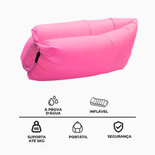 Carregar imagem no visualizador da galeria, Sofá Inflável De Ar Portátil Puff Impermeável Praia Camping