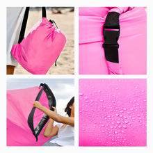 Carregar imagem no visualizador da galeria, Sofá Inflável De Ar Portátil Puff Impermeável Praia Camping