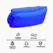 Carregar imagem no visualizador da galeria, Sofá Inflável De Ar Portátil Puff Impermeável Praia Camping