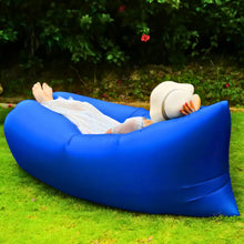 Carregar imagem no visualizador da galeria, Sofá Inflável De Ar Portátil Puff Impermeável Praia Camping