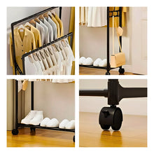 Carregar imagem no visualizador da galeria, Cabideiro Duplo Arara Multiuso Móvel