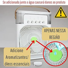 Carregar imagem no visualizador da galeria, Ventilador Portátil de Mesa Mini Ar Condicionado Umidificado