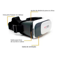 Carregar imagem no visualizador da galeria, Óculos Vr Box 2.0 Realidade Virtual + Controle Cardboard 3d
