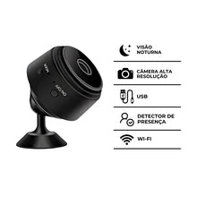 Carregar imagem no visualizador da galeria, Mini Câmera Espiã A9 Wifi com Sensor e Visão Noturna
