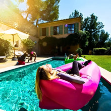 Carregar imagem no visualizador da galeria, Sofá Inflável De Ar Portátil Puff Impermeável Praia Camping
