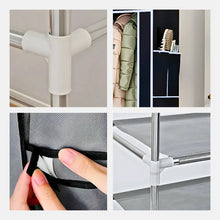 Carregar imagem no visualizador da galeria, Guarda Roupa Closet Dobrável Organizador com Capa de Tecido
