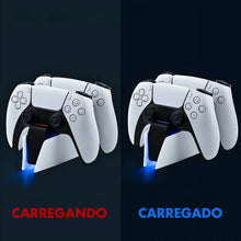 Carregar imagem no visualizador da galeria, Base de Carregamento para 2 Controles de Game PS5/PS4
