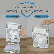 Carregar imagem no visualizador da galeria, Ventilador Portátil de Mesa Mini Ar Condicionado Umidificado
